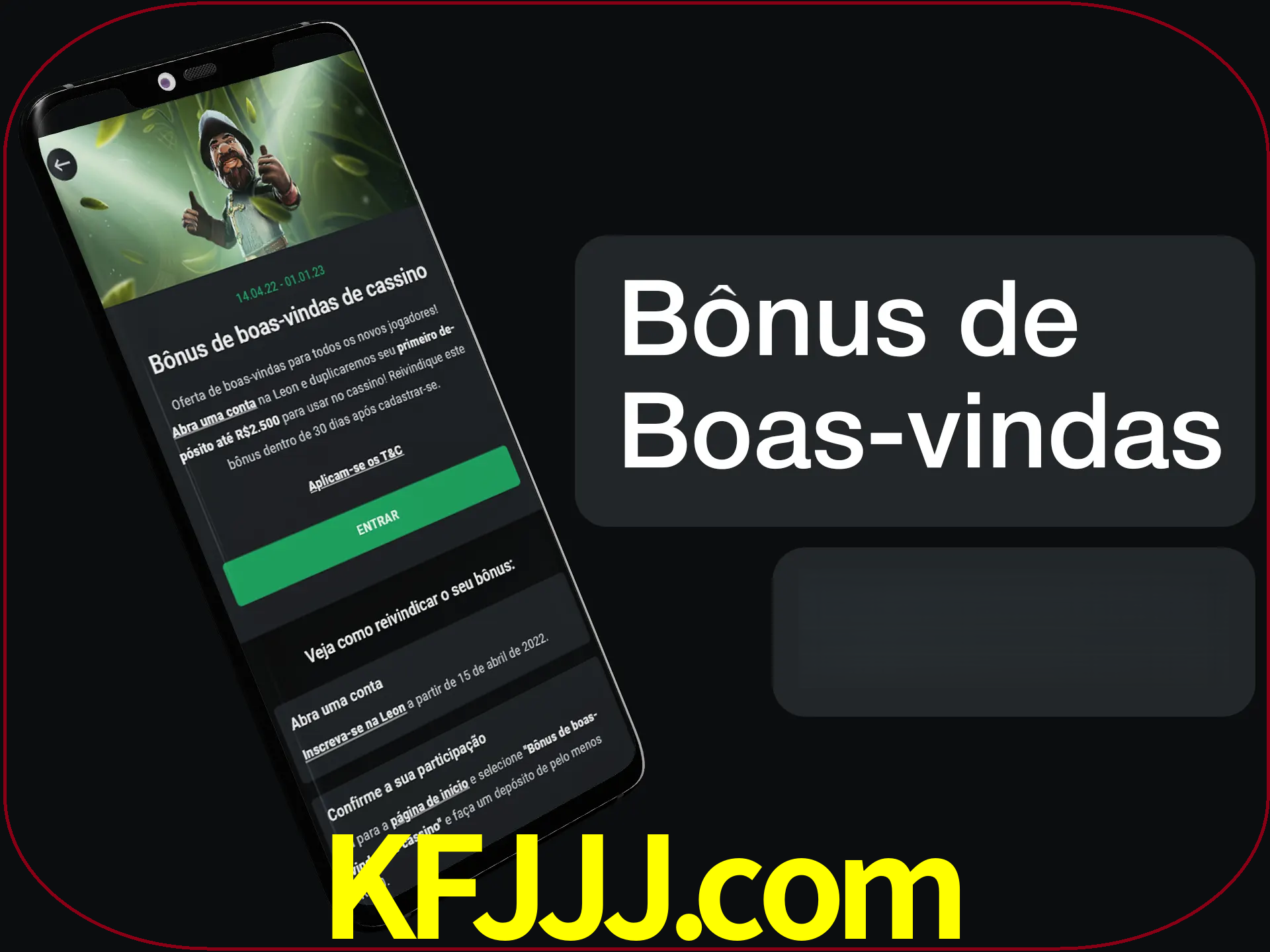 Não se esqueça de usar o bônus de boas-vindas.